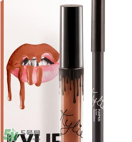 kylie cosmetics口红pumpkin色号试色