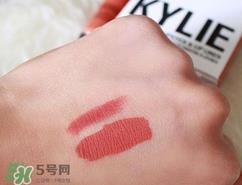 kylie cosmetics口红pumpkin色号试色