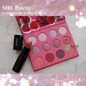 ​colourpop玫瑰眼影盘怎么样_colourpop she眼影盘好用吗