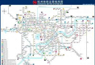 ​杭州地铁2035年线路图：集结1-22号线及其他地铁